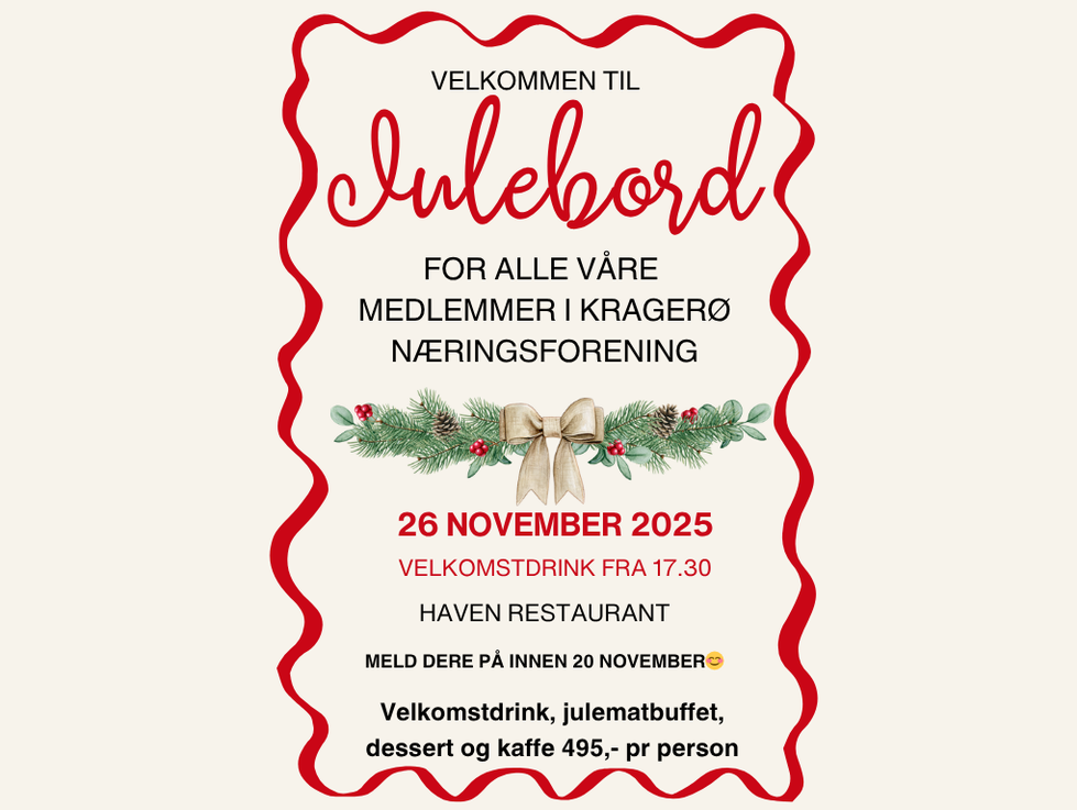 Julebord for medlemmene våre